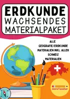 Vorschau - Unterrichtsreihen - Wachsendes Materialpaket Erdkunde Geografie Schweiz - Deckblatt