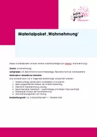 Vorschau - Arbeitsblätter - Materialpaket Wahrnehmung - Deckblatt