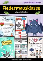Vorschau - Arbeitsblätter - Fledermausklasse Materialpaket - Fledermaus Sparpaket - Deckblatt