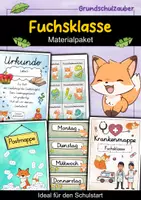 Vorschau - Arbeitsblätter - Fuchsklasse Materialpaket - Fuchs Sparpaket - Deckblatt