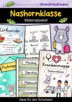 Vorschau - Arbeitsblätter - Nashornklasse Materialpaket - Nashorn Sparpaket - Deckblatt