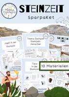 Vorschau - Arbeitsblätter - Steinzeit Materialpaket - Deckblatt