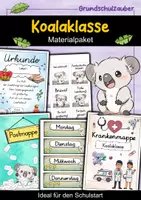 Vorschau - Mal- und Bastelvorlagen - Koalaklasse Materialpaket - Koala Sparpaket - Deckblatt