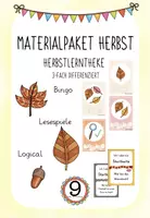 Vorschau - Stationenlernen - Wachsendes Materialpaket Herbst: Lerntheke 3-fach differenziert - Deckblatt