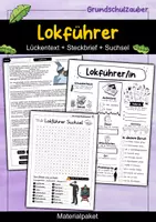 Vorschau - Arbeitsblätter - Lokführer 3 für 2 Sparpaket - Materialpaket - Deckblatt