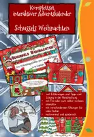 Vorschau - Arbeitsblätter - Komplettpaket Schussels Weihnachten interaktiver Adventskalender - Deckblatt