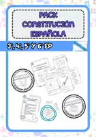 Vista previa - Manualidades / Dibujos para colorear - PACK CONSTITUCIÓN ESPAÑOLA (GALEGO) - Portada