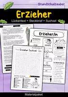 Vorschau - Arbeitsblätter - Erzieher 3 für 2 Sparpaket - Materialpaket - Deckblatt