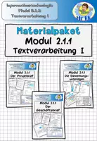 Vorschau - Stundenentwürfe - Materialpaket Modul 2.1.1 Textverarbeitung I Informationstechnologie Lehrplan Plus - Deckblatt