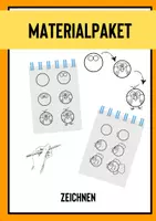 Vorschau - Arbeitsblätter - Materialpaket - Zeichnen - Schritt für Schritt - Deckblatt