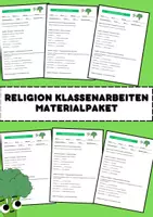 Vorschau - Arbeitsblätter - Religion Unterricht Materialpaket Bundle - Deckblatt
