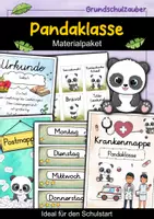 Vorschau - Arbeitsblätter - Pandaklasse Materialpaket - Panda Sparpaket - Deckblatt