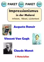 Vorschau - Unterrichtsreihen - Der Impressionismus in der Malerei (inkl. 3 Vertreter) - Deckblatt