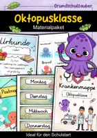 Vorschau - Arbeitsblätter - Oktopusklasse Materialpaket - Oktopus Sparpaket - Deckblatt
