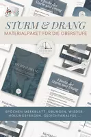Vorschau - Stundenentwürfe - Sturm und Drang - Materialpaket für die Deutsch Oberstufe - Deckblatt