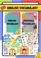 anteprima - Flashcard - Raccolta di materiali: Pack English vocabulary + Festivals Vocabulary - Pagina di copertina