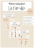 Vorschau - Spiele - Materialpaket La famille - Deckblatt