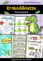 Vorschau - Arbeitsblätter - Krokodilklasse Materialpaket - Krokodil Sparpaket - Deckblatt