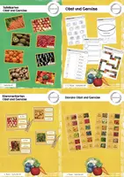 Vorschau - Arbeitsblätter - Materialpaket: Obst und Gemüse (Klasse 1/2) - Deckblatt