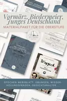Vorschau - Stundenentwürfe - Vormärz, Biedermeier, Junges Deutschland - Materialpaket - Deckblatt