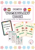 Vista previa - Refuerzo / NEE / Materiales de apoyo - PACK DE 2: VOCABULARY BOOK (ENG-EUS/ENG-SPA) - Portada