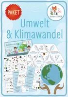 Vorschau - Arbeitsblätter - Umwelt und Klimawandel – 6x Aktivitäten und Spiele - Deckblatt