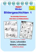 Vorschau - Stundenentwürfe - Paket: Winterliche- Vater und Sohn - Bildergeschichten - Deckblatt