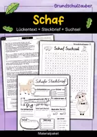 Vorschau - Arbeitsblätter - Schaf Materialpaket - 3 für 2 Sparpaket - Deckblatt