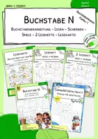 Vorschau - Arbeitsblätter - Materialpaket "Buchstabe N" - Deckblatt