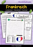 Vorschau - Arbeitsblätter - Frankreich - Sparpaket - Materialpaket - Deckblatt