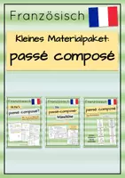 Vorschau - Arbeitsblätter - Materialpaket passé composé (klein) - Deckblatt