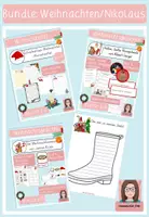 Vorschau - Arbeitsblätter - Materialpaket - Weihnachten und Nikolaus - Deckblatt