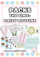 Vista previa - Hojas de trabajo - THE TIME & DAILY ROUTINE SUPERPACK - Portada