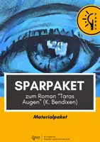 Vorschau - Arbeitsblätter - Sparpaket zum Roman "Taras Augen" (K. Bendixen): 7 Einstiege und Auflockerungen - Deckblatt