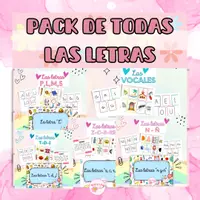 Vista previa - Hojas de trabajo - Lectoescritura: Pack de todas las letras - Portada