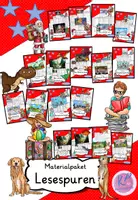 Vorschau - Arbeitsblätter - wachsendes Materialpaket Lesespuren (3-5 fach differenziert) - Deckblatt
