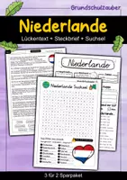 Vorschau - Arbeitsblätter - Niederlande - 3 für 2 Sparpaket - Materialpaket - Deckblatt