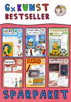 Vorschau - Stundenentwürfe - 6x Kunst Bestseller für die Grundschule - Deckblatt