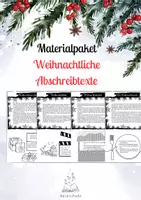 Vorschau - Arbeitsblätter - Materialpaket „Weihnachtliche Abschreibtexte“ für die Sekundarstufe 1 - Deckblatt
