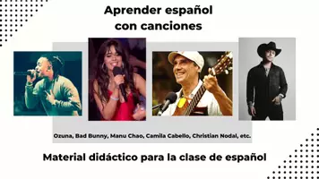 Vorschau - Arbeitsblätter - Comprensión auditiva – Aprender español con canciones (Materialpaket) - Deckblatt