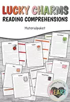 Vorschau - Arbeitsblätter - Lucky Charms Reading Comprehensions - Materialpaket - Deckblatt