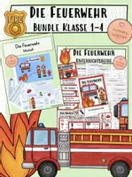 Vorschau - Unterrichtsreihen - Die Feuerwehr - BUNDLE Kl. 1-4 - Deckblatt
