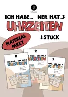 Vorschau - Spiele - Materialpaket: Ich habe-Wer hat? - Spiele zum Thema Uhrzeiten - Deckblatt