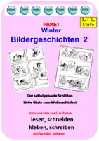 Vorschau - Stundenentwürfe - Paket: Vater und Sohn - Winter Bildergeschichten 2 - Deckblatt