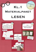 Vorschau - Mal- und Bastelvorlagen - Materialpaket "Lesen lernen" im Anfangsunterricht - Deckblatt