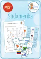 Vorschau - Arbeitsblätter - Länder Südamerikas – 6x Spiele und Aktivitäten - Deckblatt