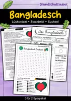 Vorschau - Arbeitsblätter - Bangladesch - 3 für 2 Sparpaket - Materialpaket - Deckblatt