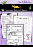 Vorschau - Arbeitsblätter - Maus Materialpaket - 3 für 2 Sparpaket - Deckblatt