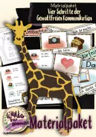 Vorschau - Arbeitsblätter - Materialpaket Vier Schritte der Gewaltfreie Kommunikation - der Giraffensprache - Deckblatt