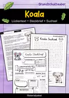 Vorschau - Arbeitsblätter - Koala Materialpaket - 3 für 2 Sparpaket - Deckblatt